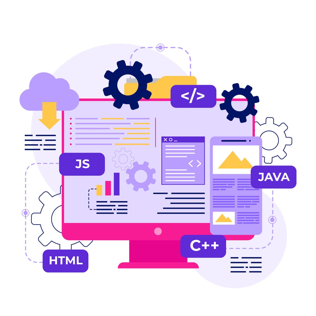 JavaScript frameworks innovation landscape 2025 showing React, Next.js, Vue, and other modern frameworks